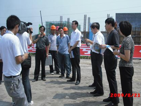 省水利厅副厅长马承新考察邹平县第二城市污水处理厂项目